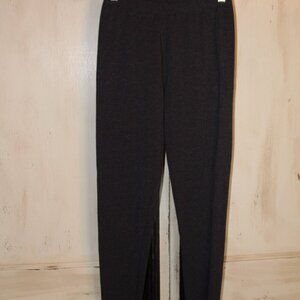 Zenana charcoal gray ankle-length leggings S